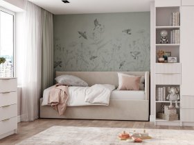 Диван-кровать Бенто (крем) в Новосибирске - mebel-nsk.ru | фото