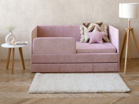 Диван-кровать Happy (розовый) в Новосибирске - mebel-nsk.ru | фото