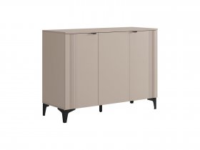 Комод 3 Рич (кашемир/фрапучино матовый/черный) в Новосибирске - mebel-nsk.ru | фото