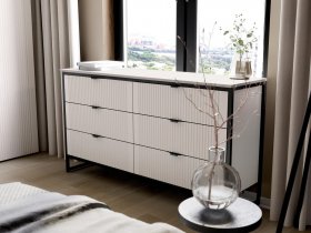 Комод 6 ящиков Нора (персидский жемчуг) в Новосибирске - mebel-nsk.ru | фото