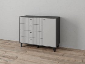 Комод «Катрин-13» (графит/светло-серый) в Новосибирске - mebel-nsk.ru | фото
