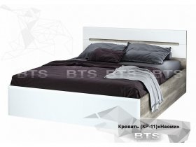 Кровать двуспальная 1,6 м  Наоми КР-11 в Новосибирске - mebel-nsk.ru | фото