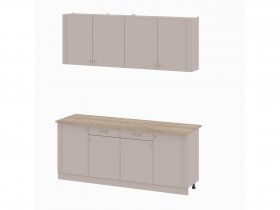 Кухонный гарнитур 2,0м Одетта (меланж/дуб сонома) в Новосибирске - mebel-nsk.ru | фото