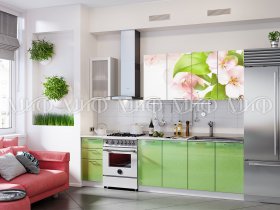 Кухонный гарнитур Яблоневый цвет в Новосибирске - mebel-nsk.ru | фото