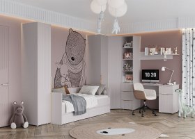 Модульная детская «Тефия» (тефия/софт сантьяго) в Новосибирске - mebel-nsk.ru | фото