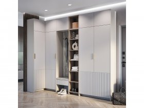 Модульная прихожая Пандора (кашемир/MF03) в Новосибирске - mebel-nsk.ru | фото