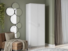 Шкаф двухстворчатый ШК-2 (белый текстурный) в Новосибирске - mebel-nsk.ru | фото
