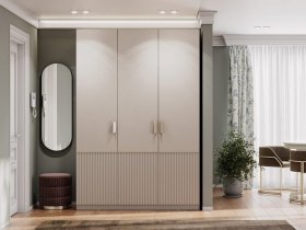 Шкаф трехстворчатый Эккервуд (Нью) (меланж) в Новосибирске - mebel-nsk.ru | фото