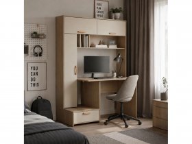 Стол письменный Лайт 03.243  (плэйн/сатин) в Новосибирске - mebel-nsk.ru | фото